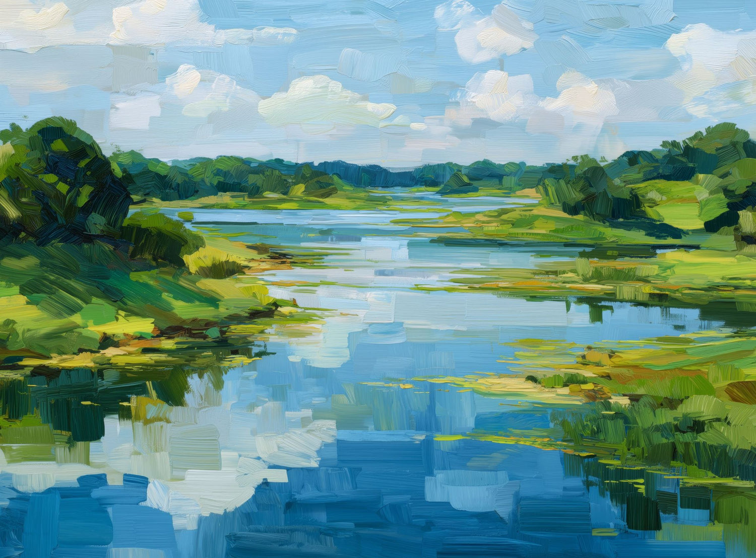 Blue Over Green