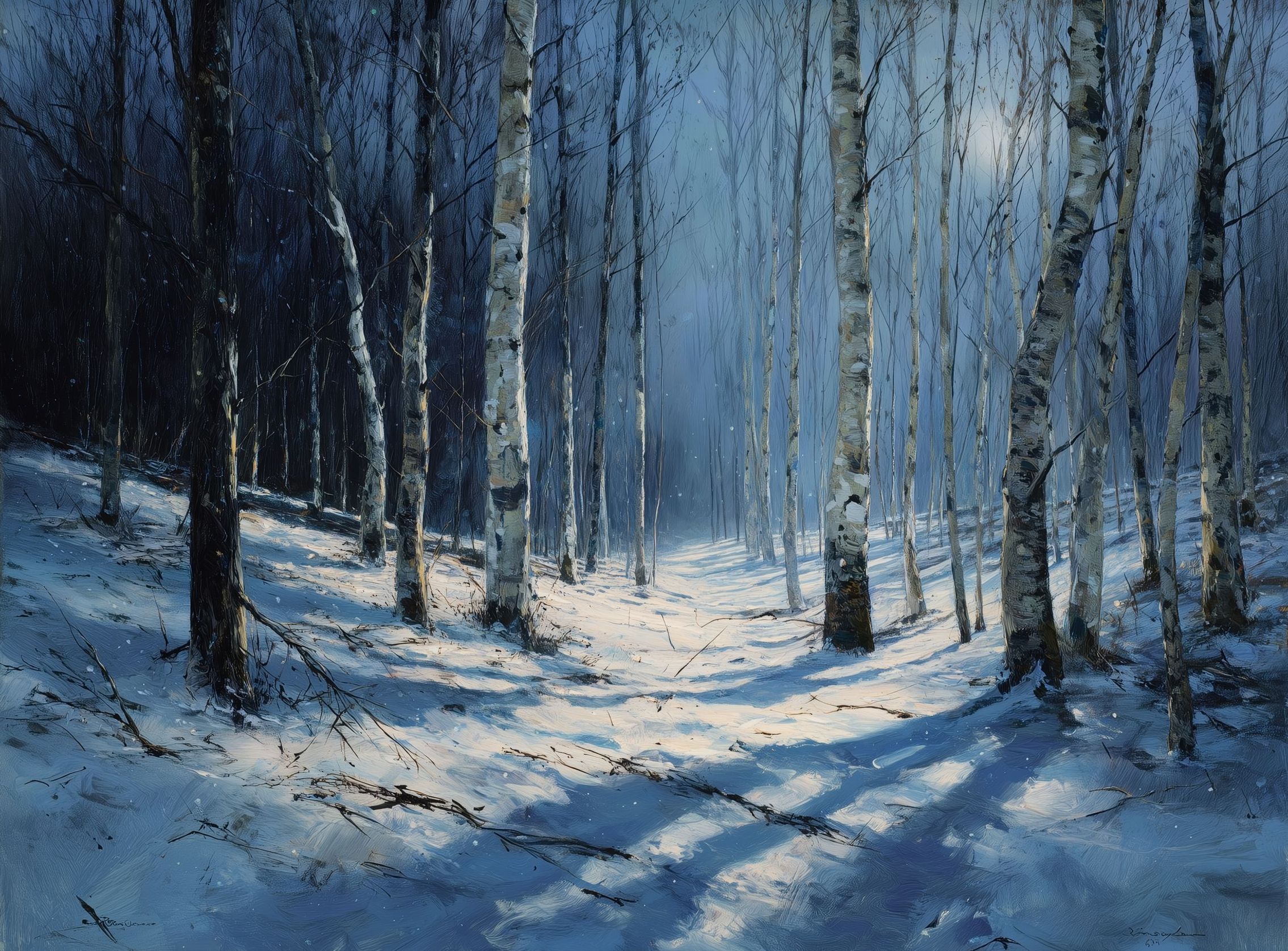 Silence Held in Blue