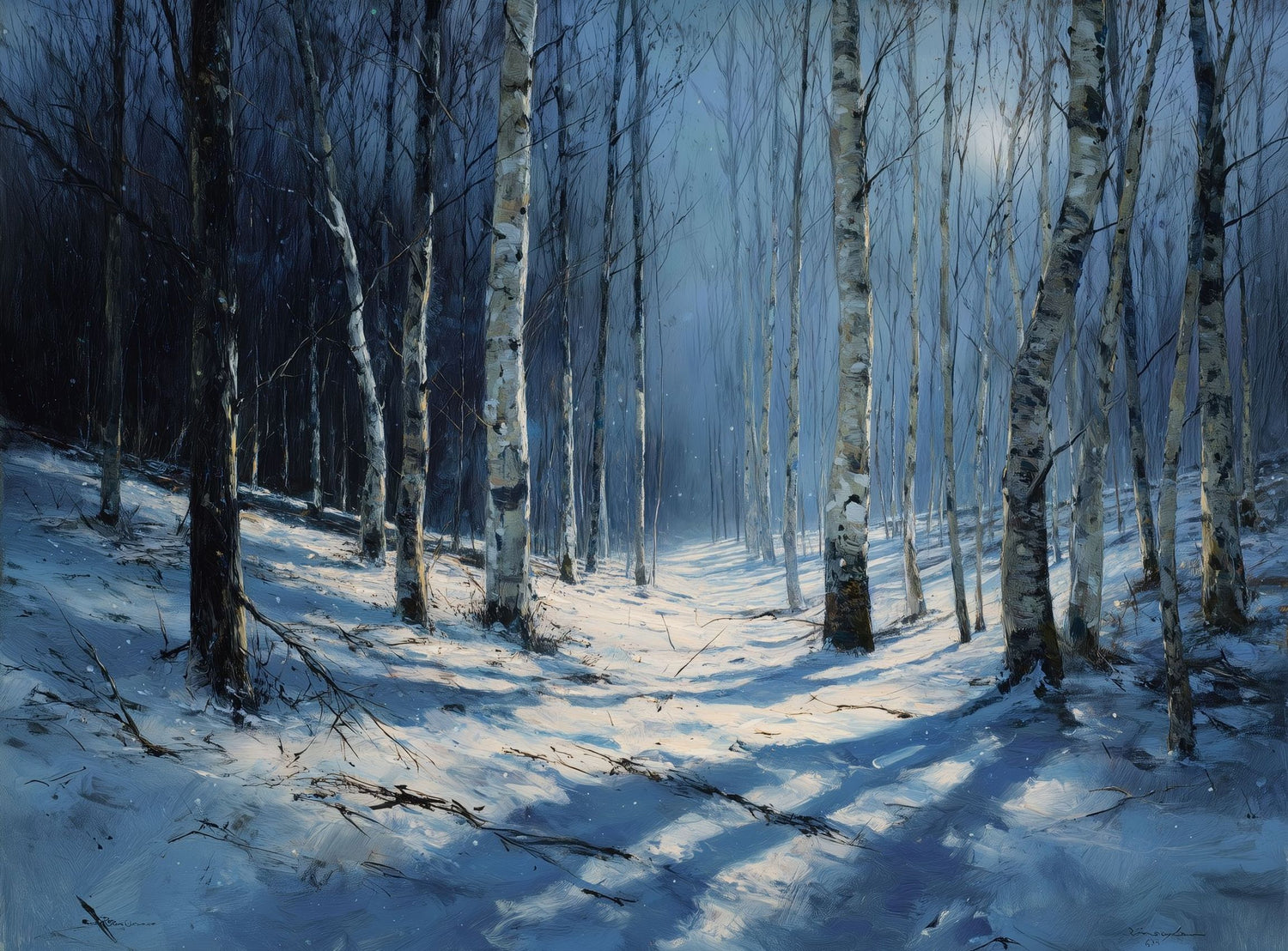 Silence Held in Blue