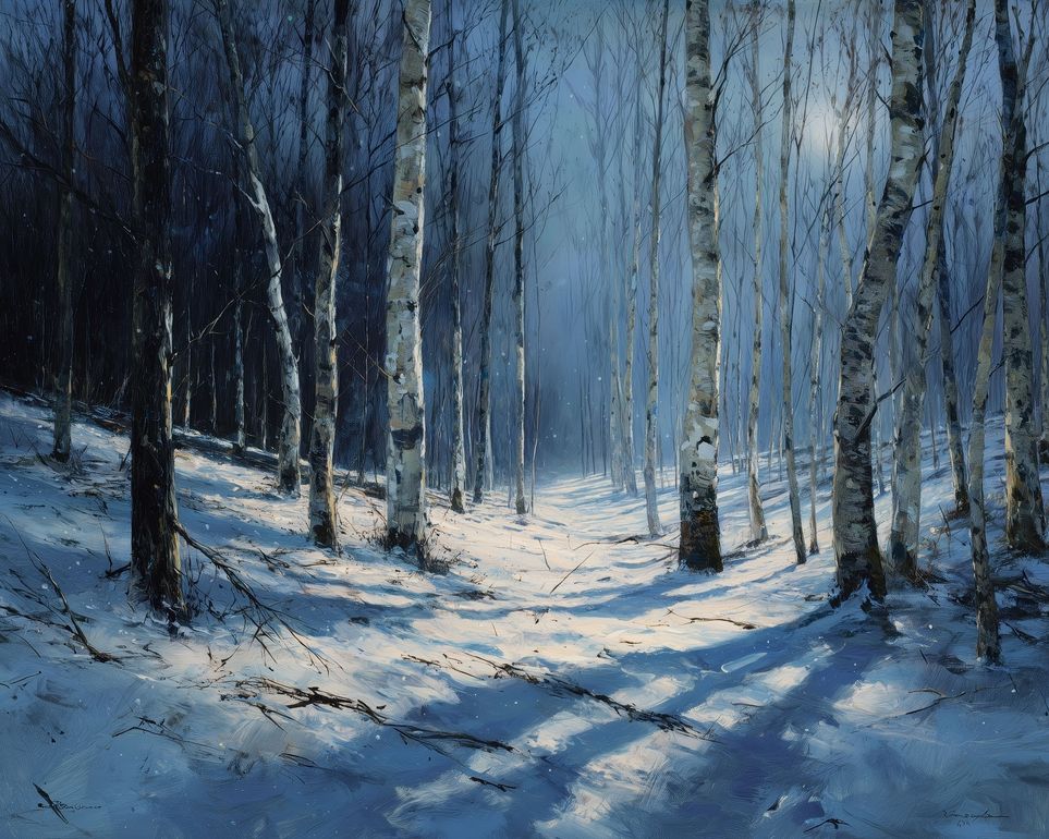 Silence Held in Blue