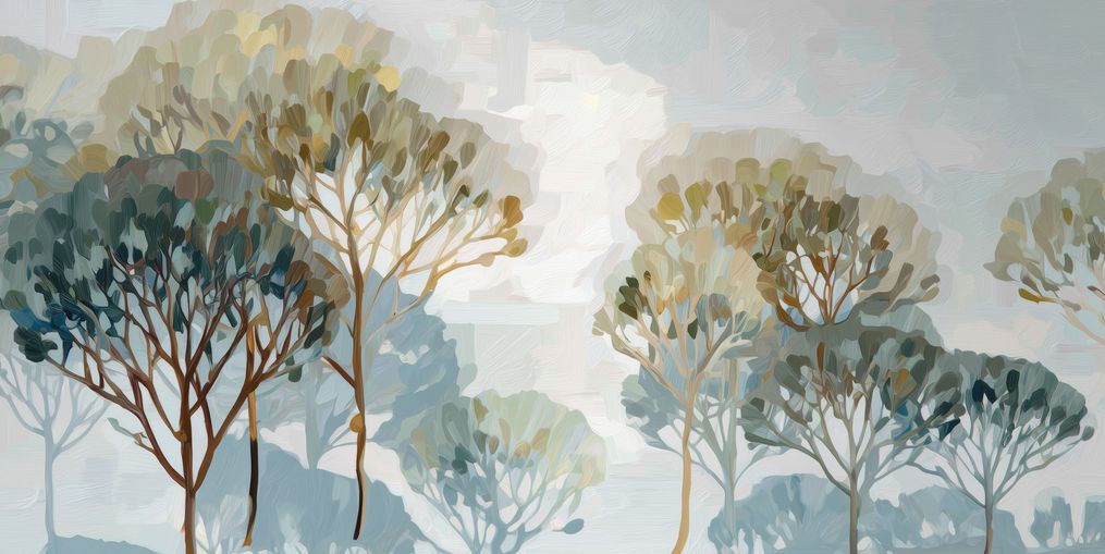 Tree Canopies in Soft Rows
