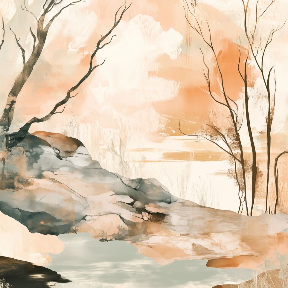 Ink Wash Over Stone Texture
