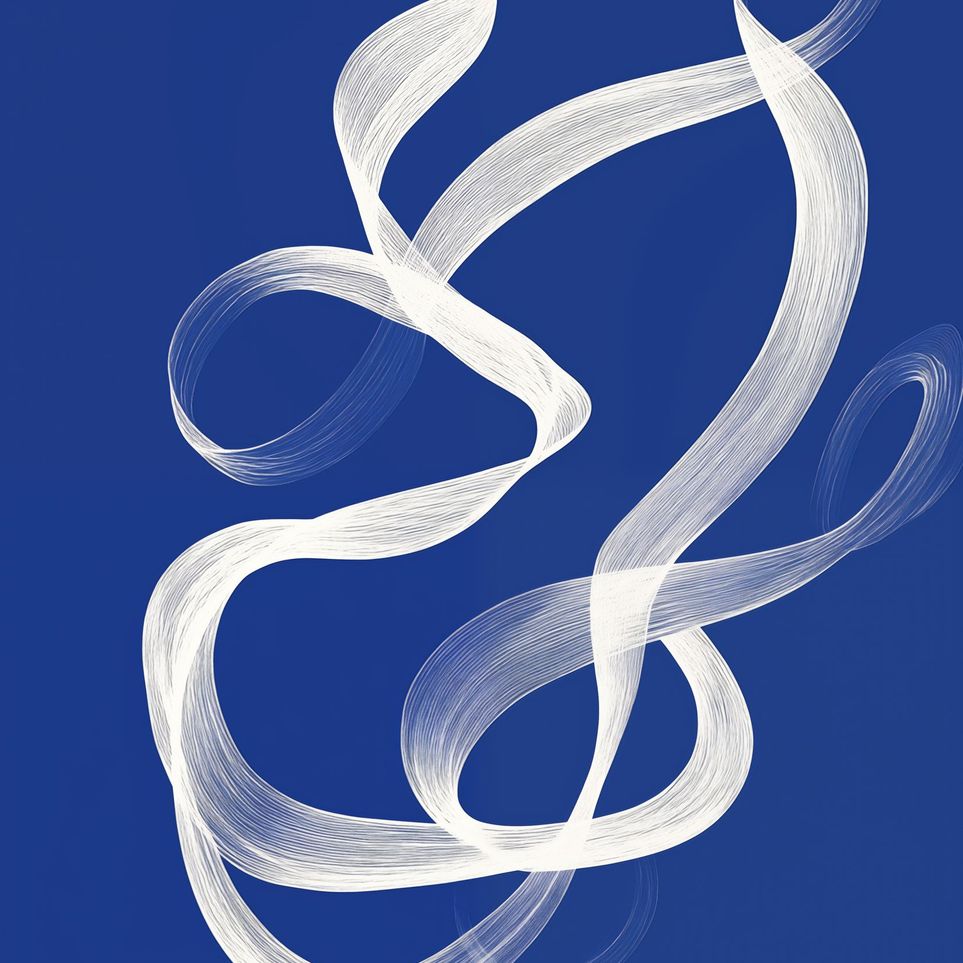 hite Stroke on Blue 3