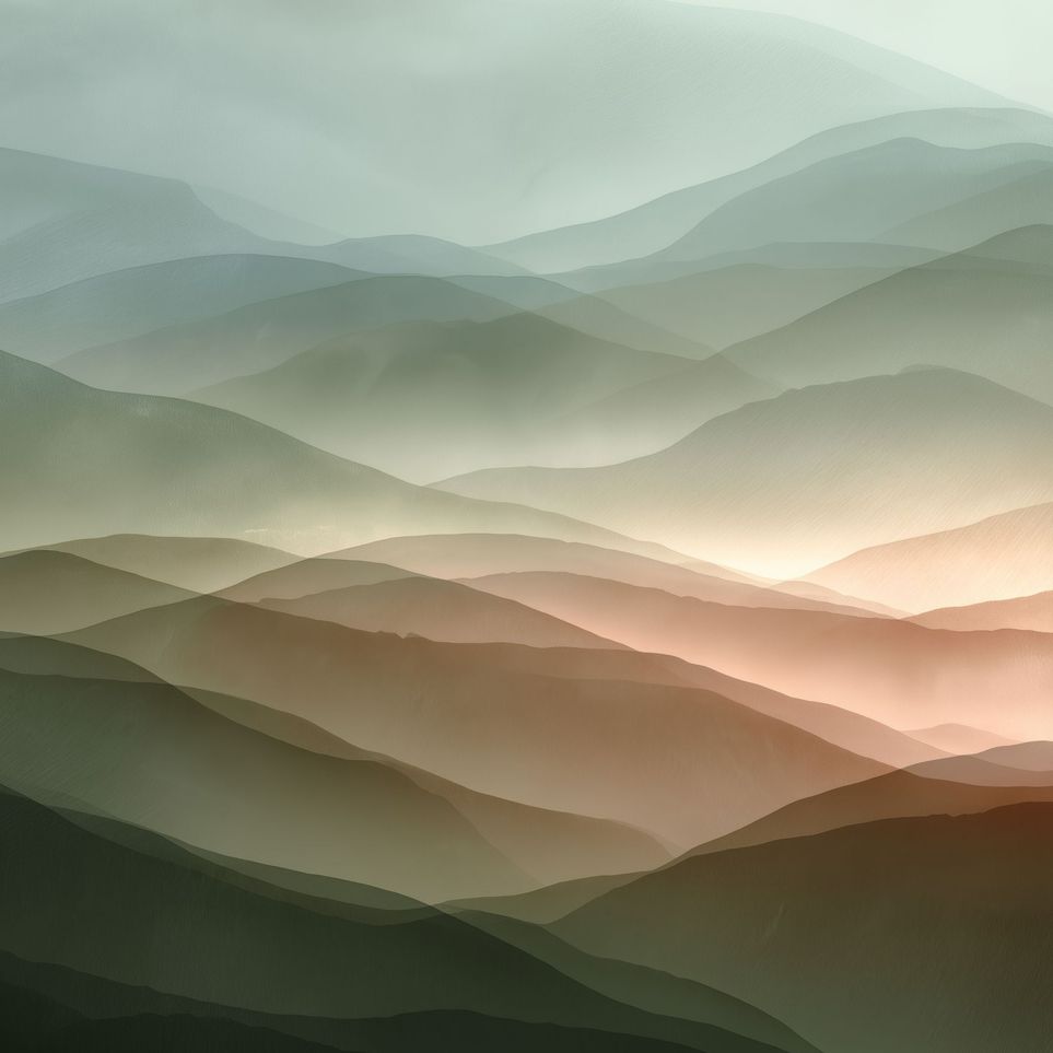 Mountains in Haze
