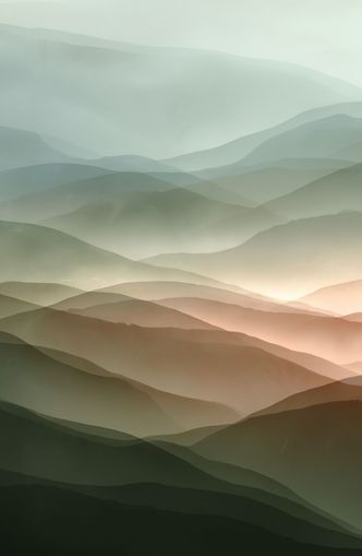 Mountains in Haze