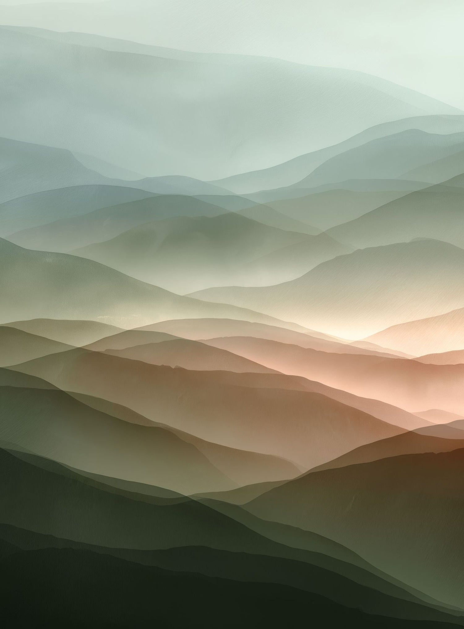 Mountains in Haze