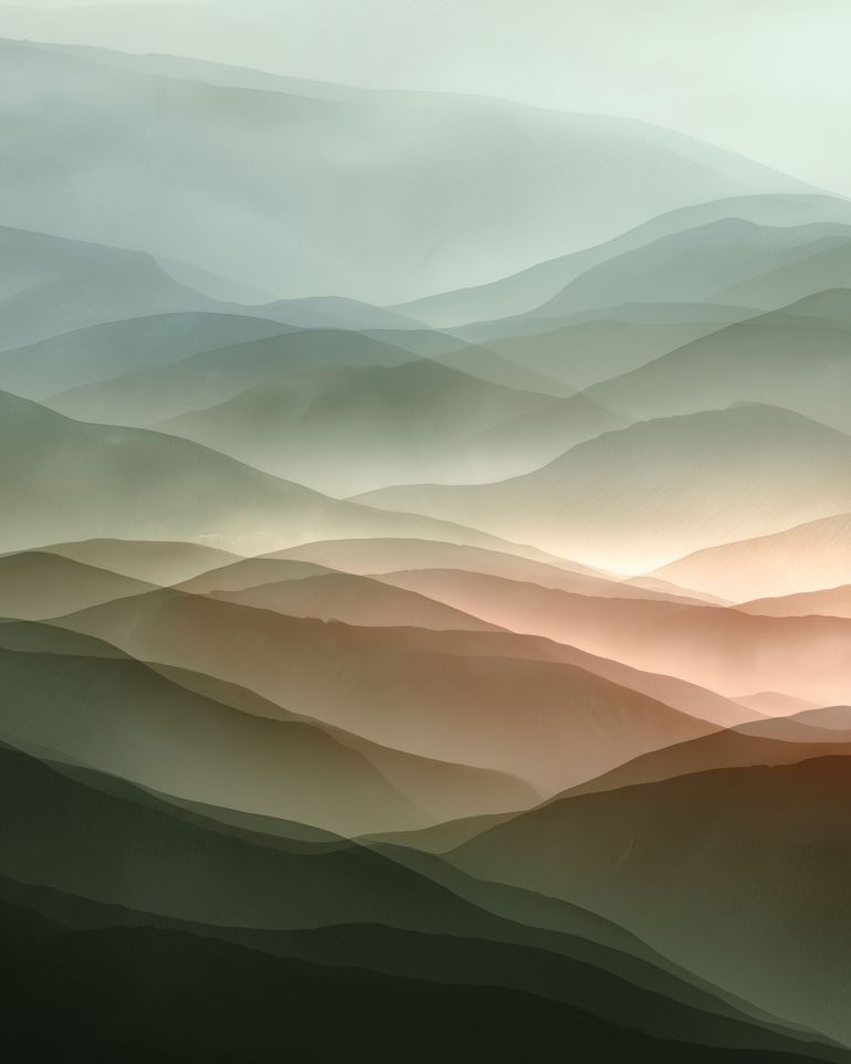 Mountains in Haze