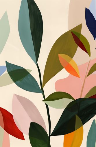 Cluster of Painted Leaves