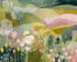 Patterned hills in bloom