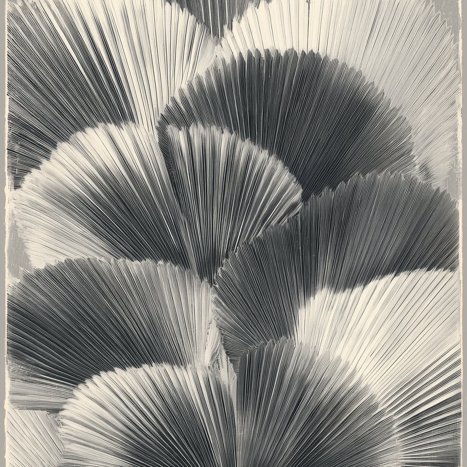 Ginkgo leaves in shadow
