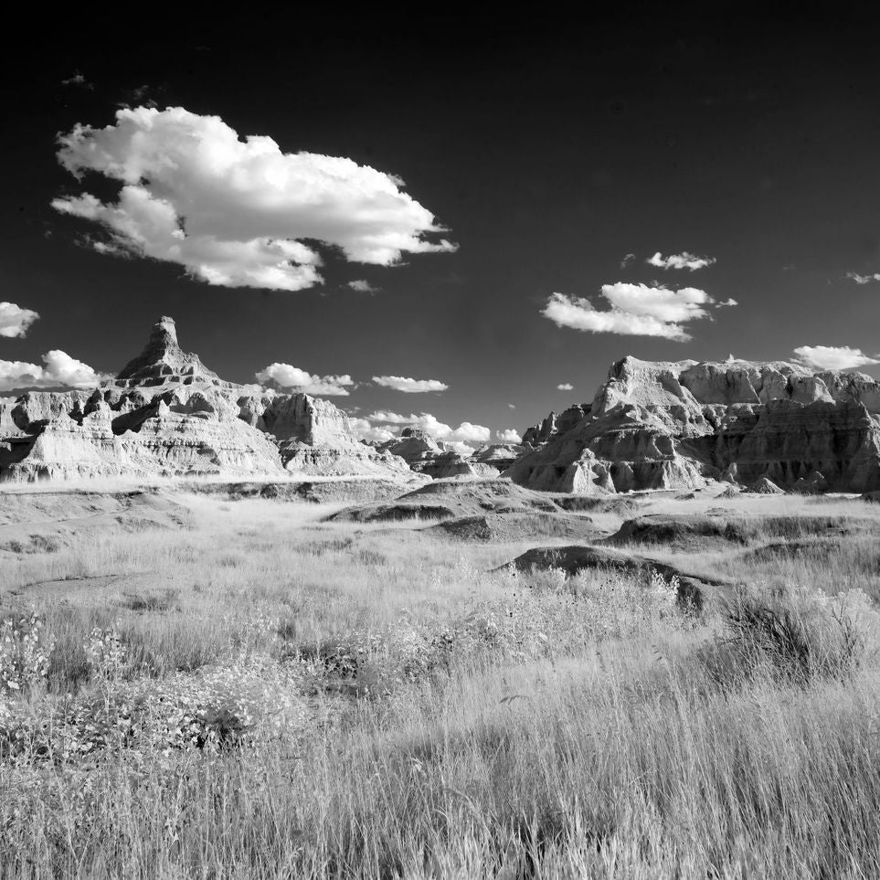 Badlands in Monochrome