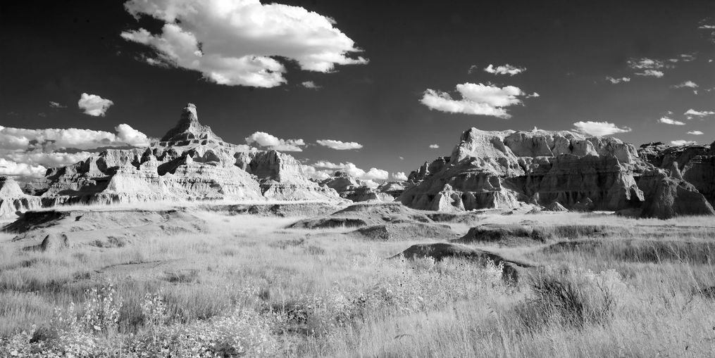 Badlands in Monochrome