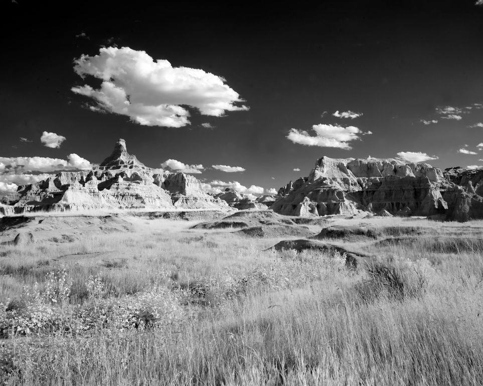 Badlands in Monochrome