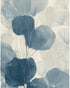 Ginkgo fans among round leaves