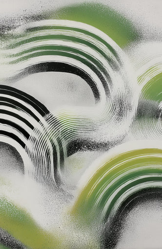Green arcs across the haze
