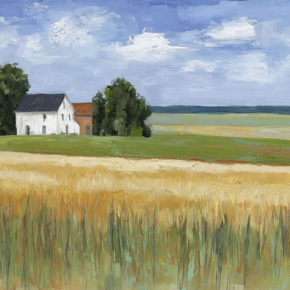 Grain Field Under Sun