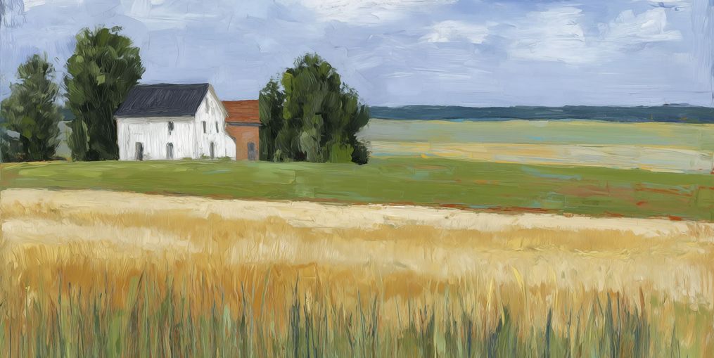 Grain Field Under Sun