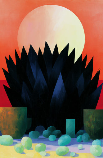 Fruit before the pale sun