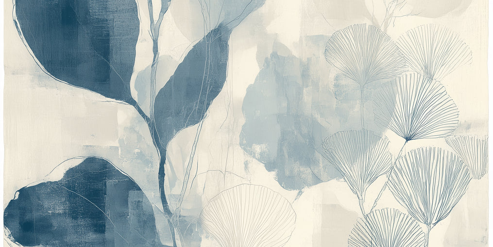 Pale leaves and fans