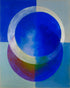 Pale arc across blue circle