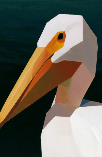 The beak cuts the dark
