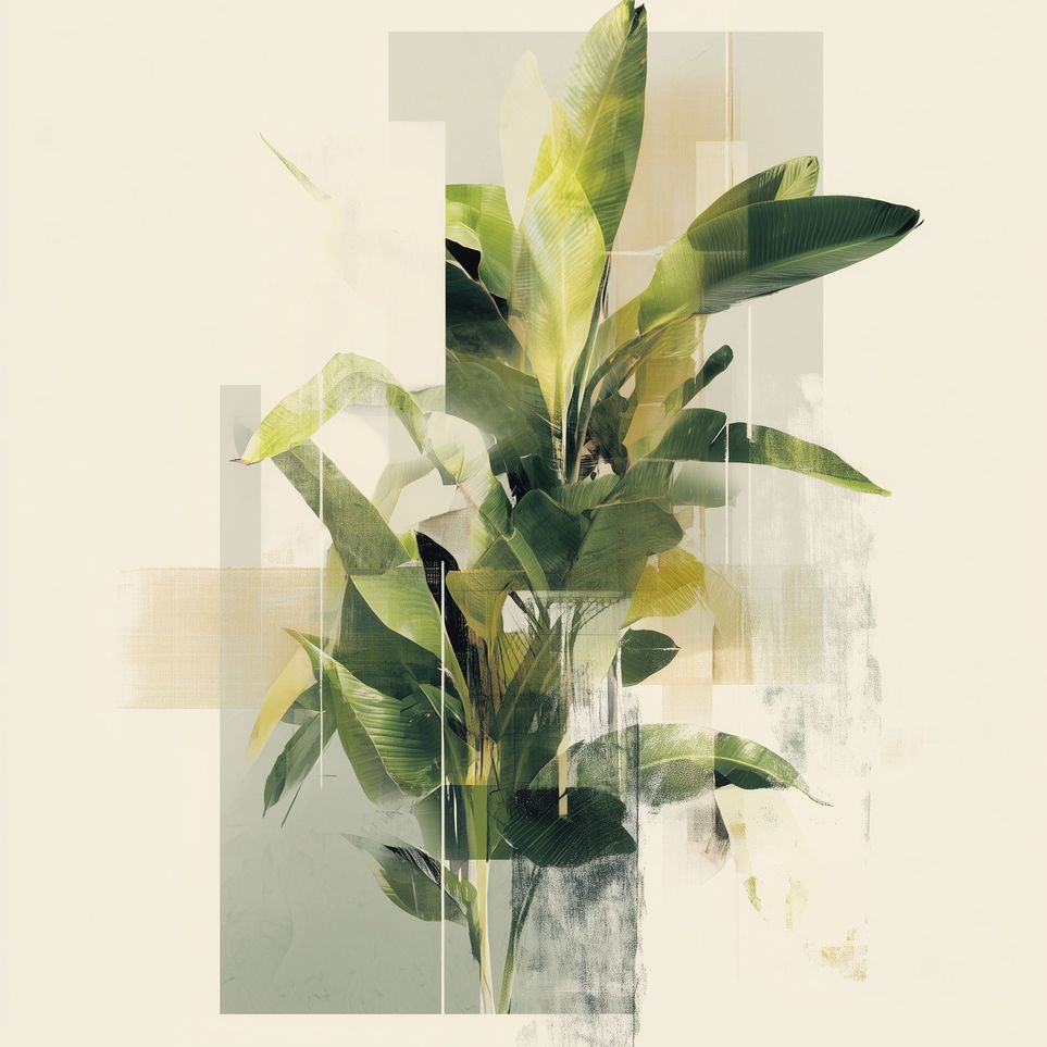Plant in layered light