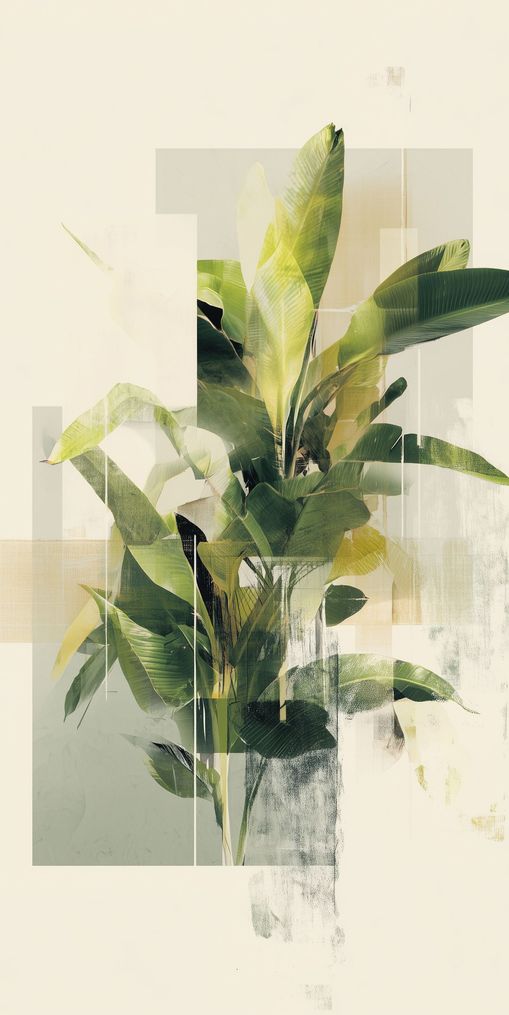 Plant in layered light