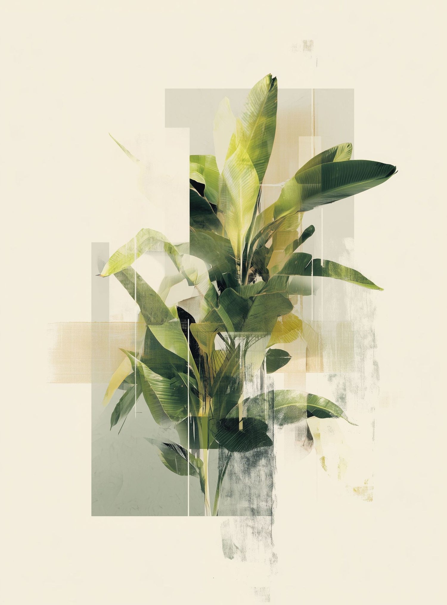 Plant in layered light