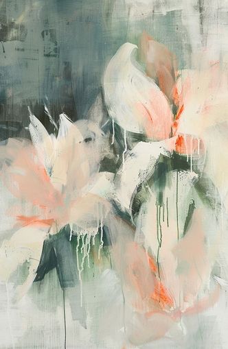 Drips on pale petals