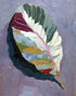 Leaf Form with Divided Color
