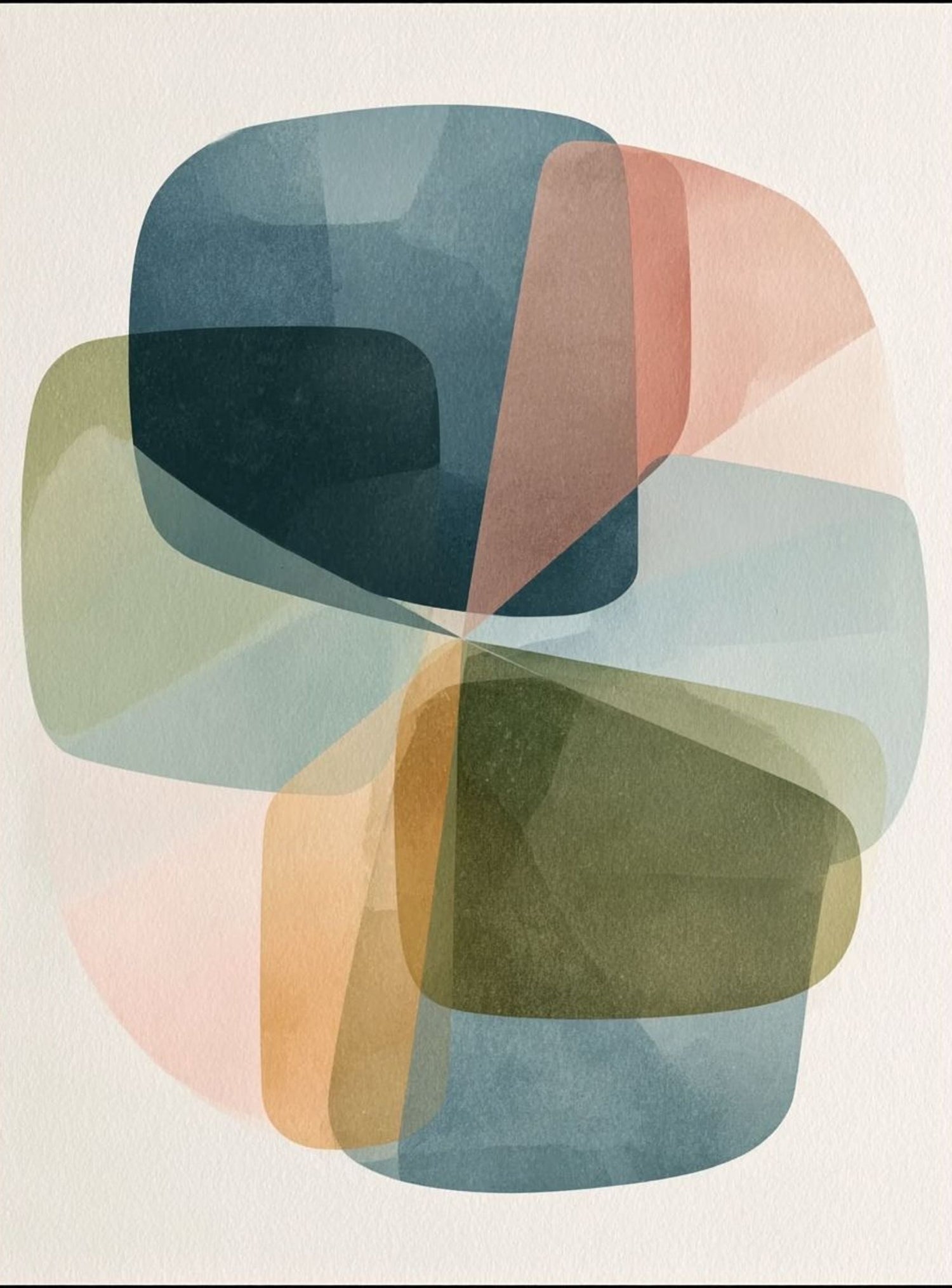 Teal turns through ochre
