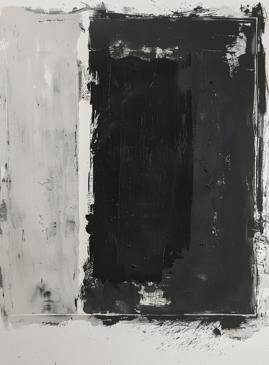 Black weight on gray ground