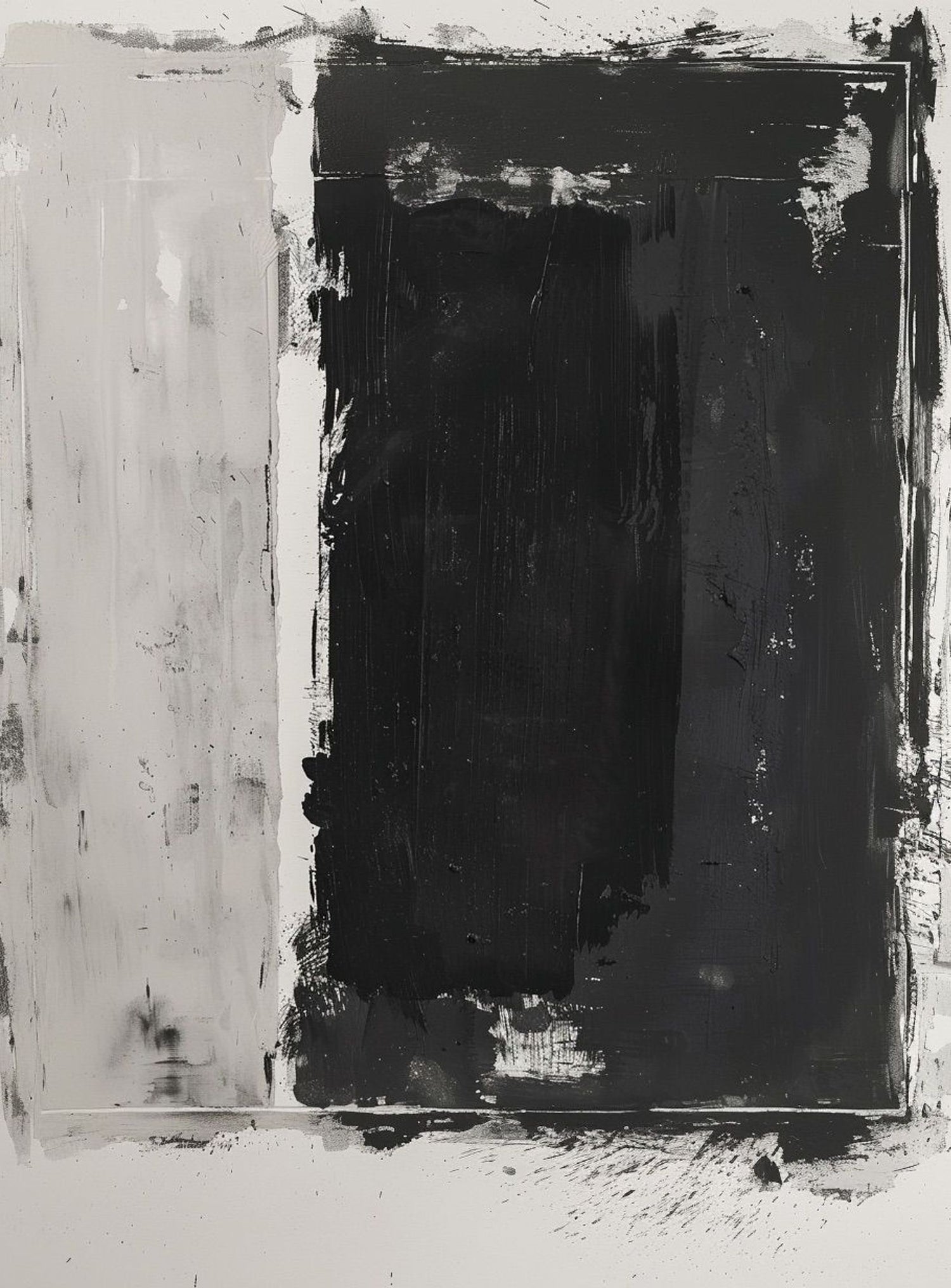 Black weight on gray ground