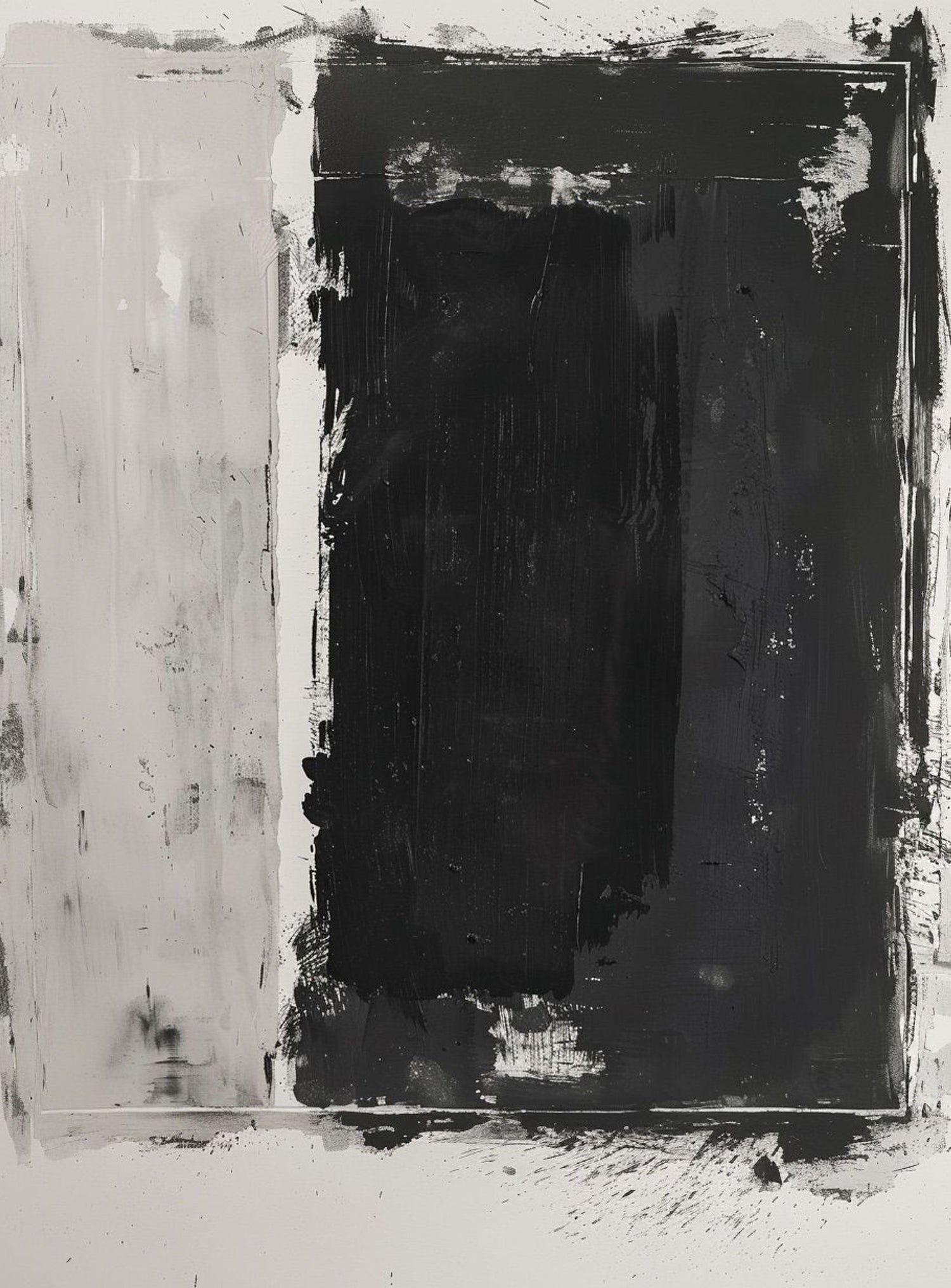 Black weight on gray ground