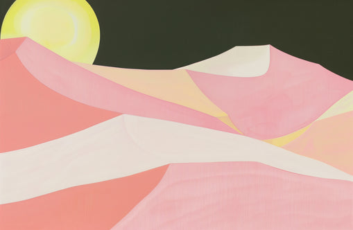 Sun over folded dunes