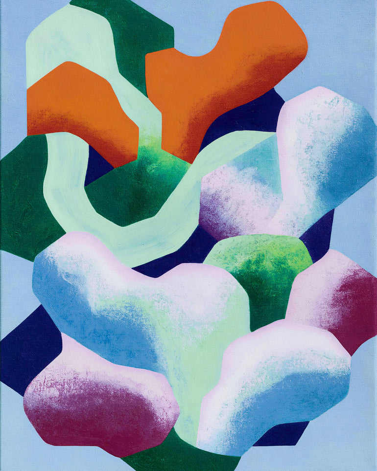 Soft edged color blocks