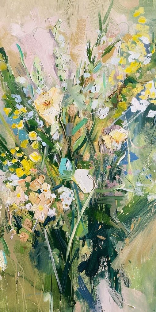 Wildflowers leaning into light
