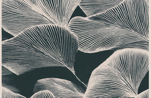 Pale veins on dark leaves