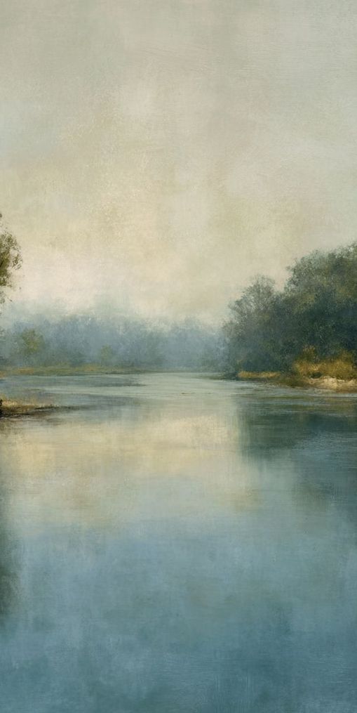 Misty bend in the river