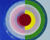 Blue and green split circle