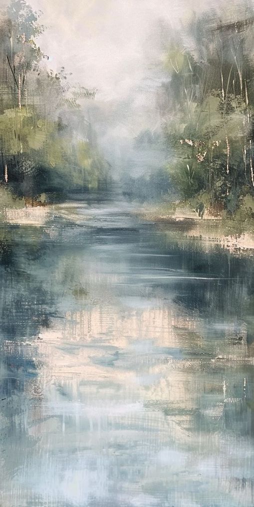Pale sky in blue water