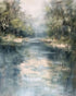 Pale sky in blue water