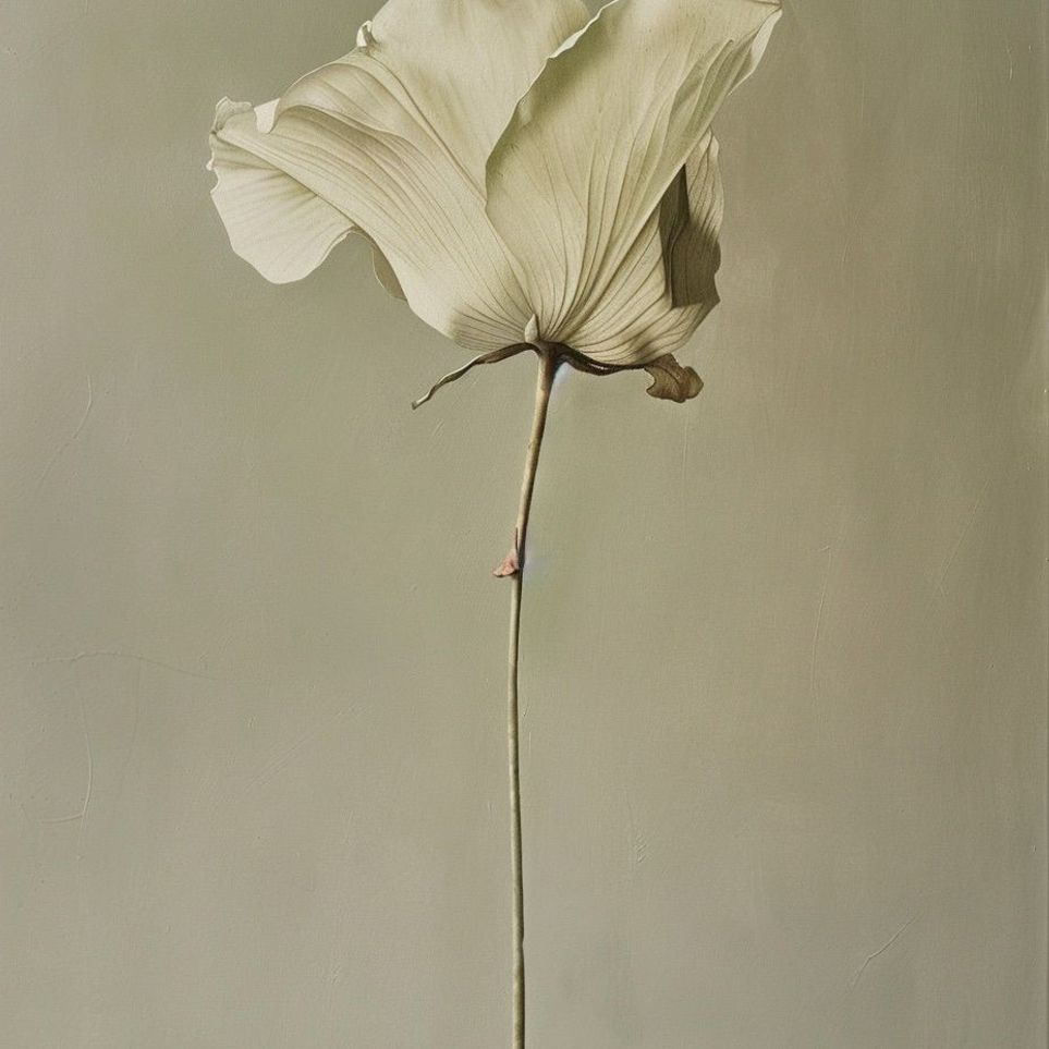 One flower and its hush
