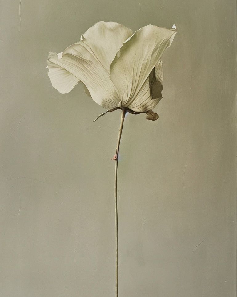 One flower and its hush
