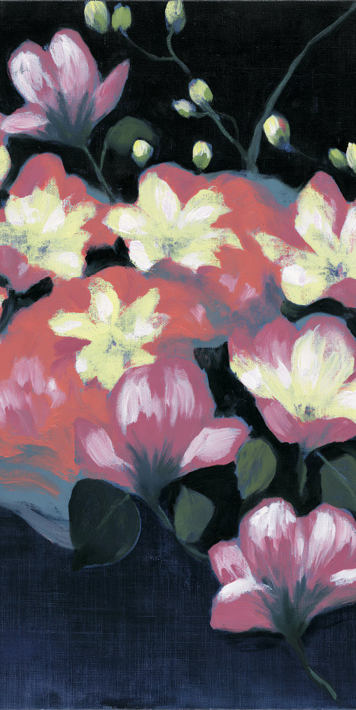 Flowers waking in the dark