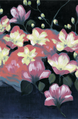 Flowers waking in the dark
