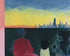 Yellow sky over the skyline