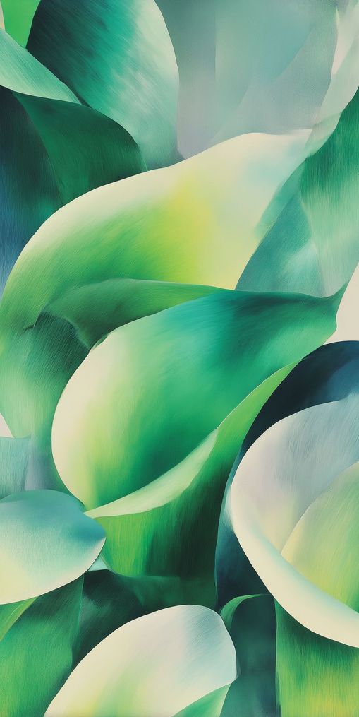 Calla lilies among green shadows