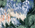 White blossoms in blue shade