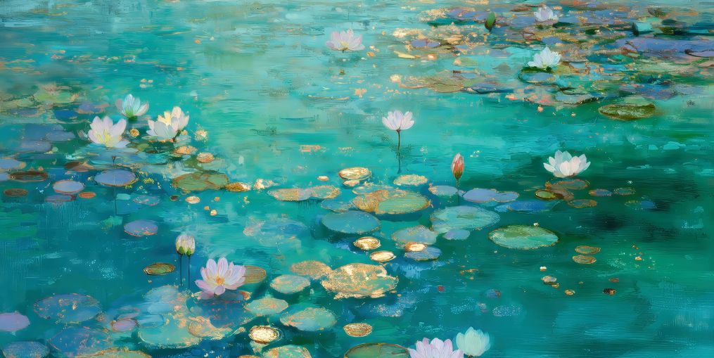 Quiet Gold on Blue Water